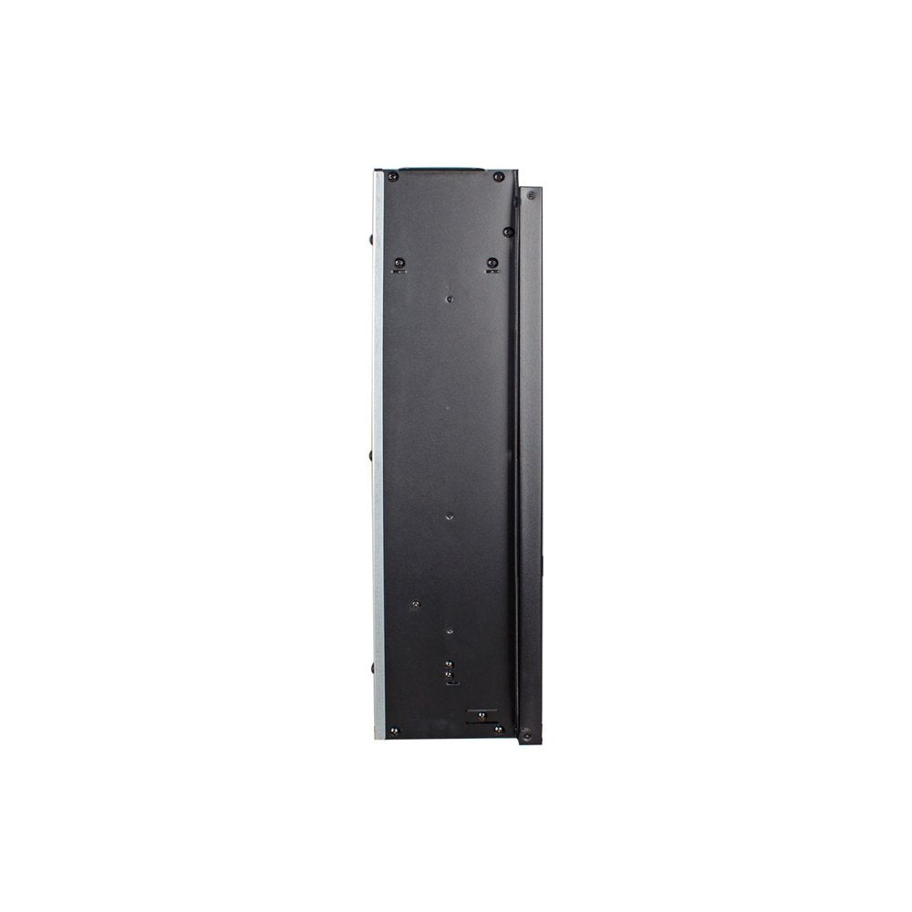 24" Black Metal Electric Fireplace Insert With LED HomeRoots
