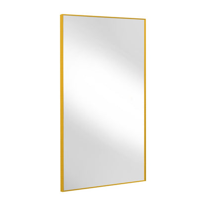Gold Aluminum Wall Mount Or Leaning Framed Full Length Mirror HomeRoots