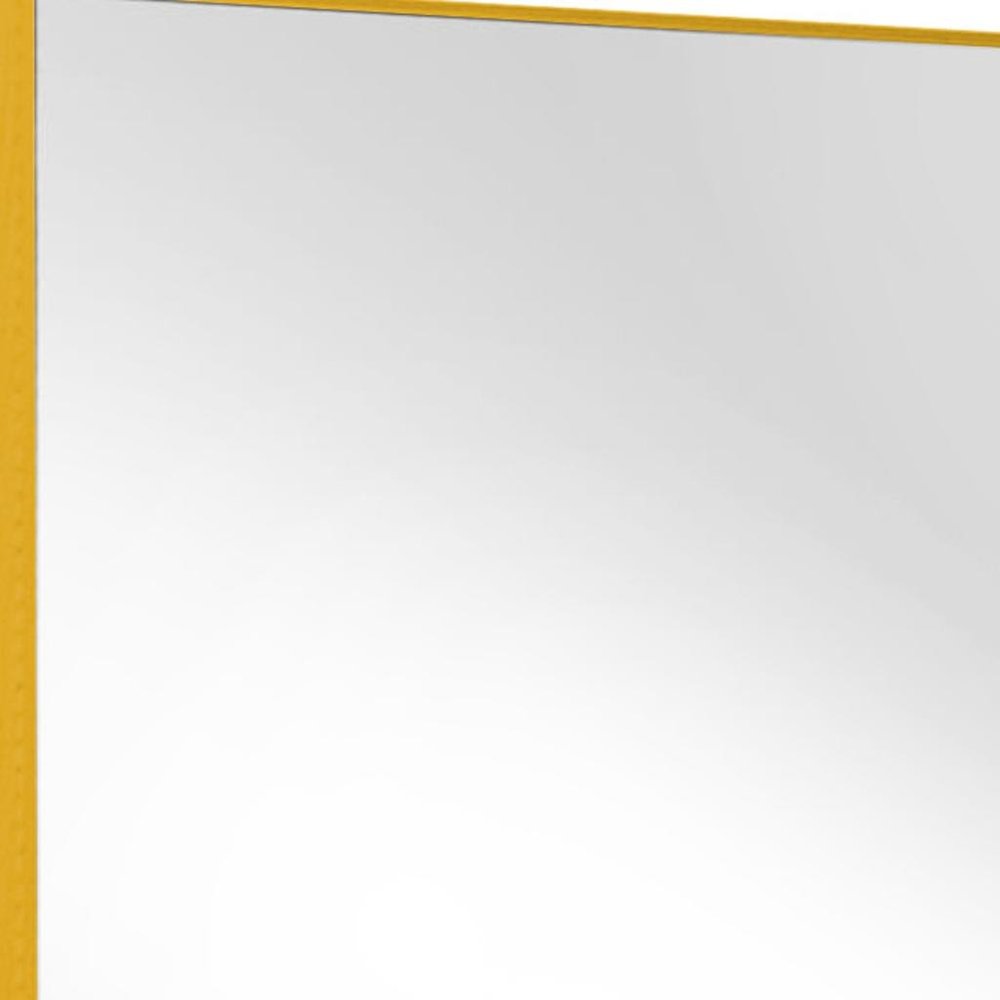 Gold Aluminum Wall Mount Or Leaning Framed Full Length Mirror — view 5