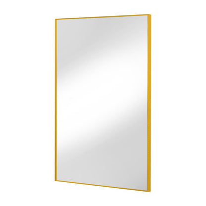 59" Gold Aluminum Leaning Framed Full Length Mirror HomeRoots