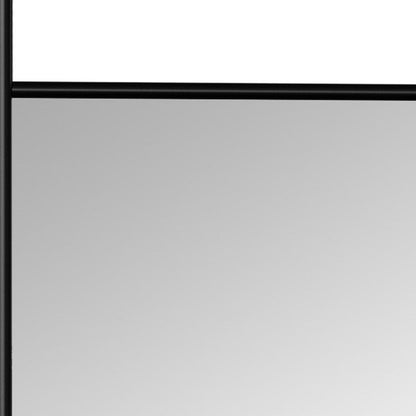 71" Black Wood Leaning Ladder Framed Full Length Mirror HomeRoots