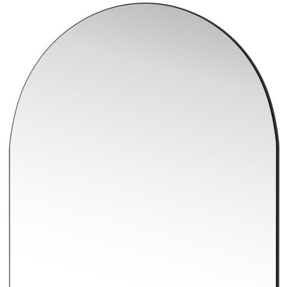 71" Black Wood Arch Wall Mount And Leaning Framed Full Length Mirror HomeRoots