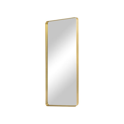 71" Gold Aluminum Leaning Framed Full Length Mirror HomeRoots