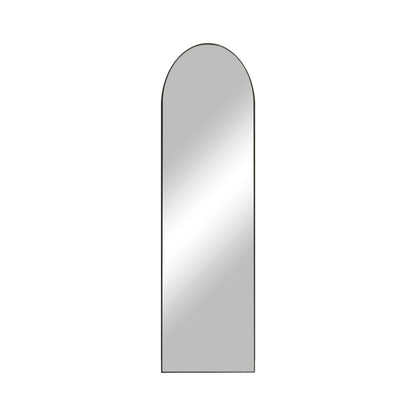 59" Black Aluminum Arch Freestanding Or Wall Mount Framed Full Length Mirror HomeRoots