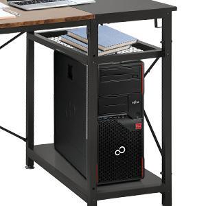 47.2" Computer Desk w/ 4 Storage Shelves & 4 Hooks, Large Desk Study Writing Table, Home Office Desk - FurniFindUSA