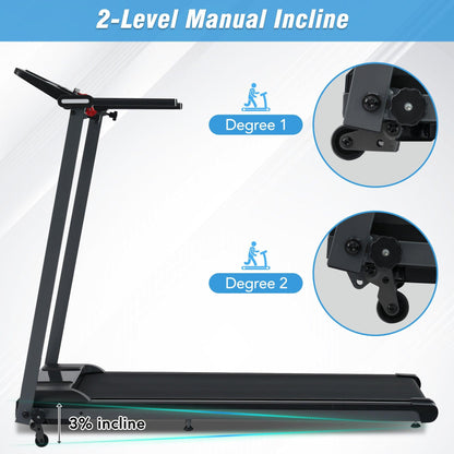 NEW Folding Treadmills Walking Pad Treadmill for Home Office -2.5HP Walking Treadmill With Incline Bluetooth Speaker - FurniFindUSA