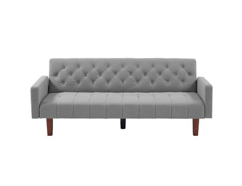 Factory Tufted Back Sofa Mid-Century Convertible Sofa Bed for Living Room - FurniFindUSA