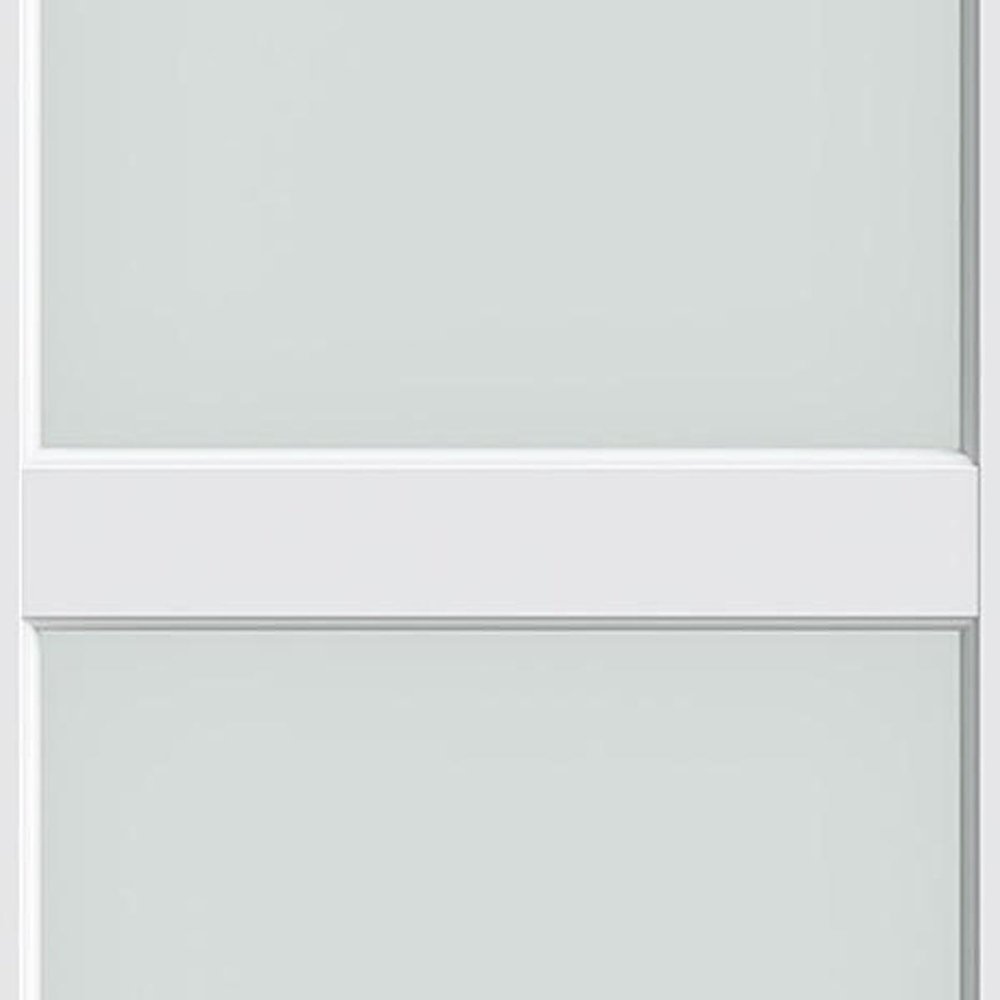 80" X 28" White Wood And Glass Slab Door HomeRoots