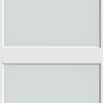 80" X 30" White Wood And Glass Slab Door HomeRoots