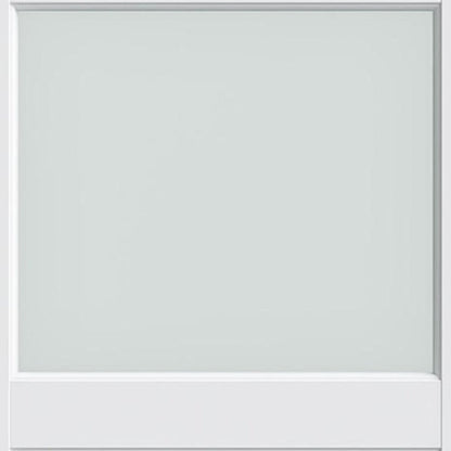 80" X 30" White Wood And Glass Slab Door HomeRoots