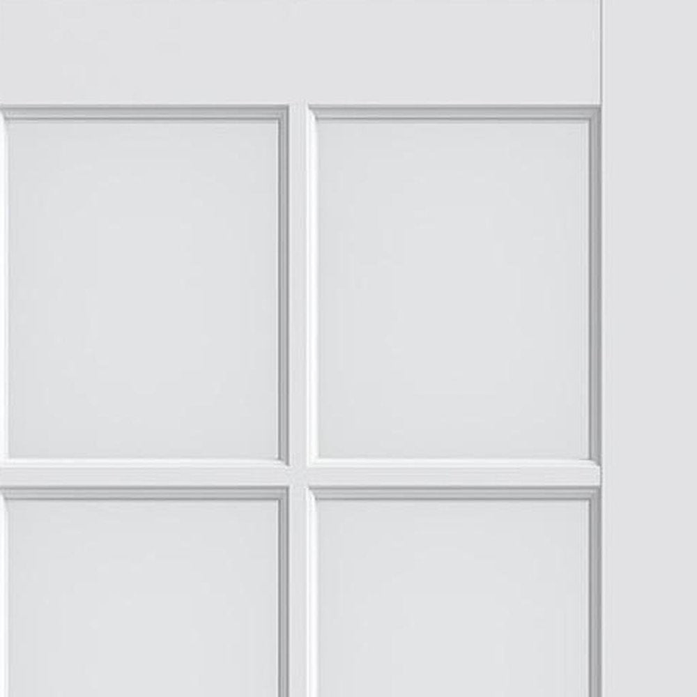 80" X 24" White Wood And Glass Slab Door HomeRoots