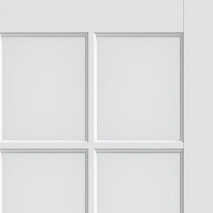 80" X 28" White Wood And Glass Slab Door HomeRoots