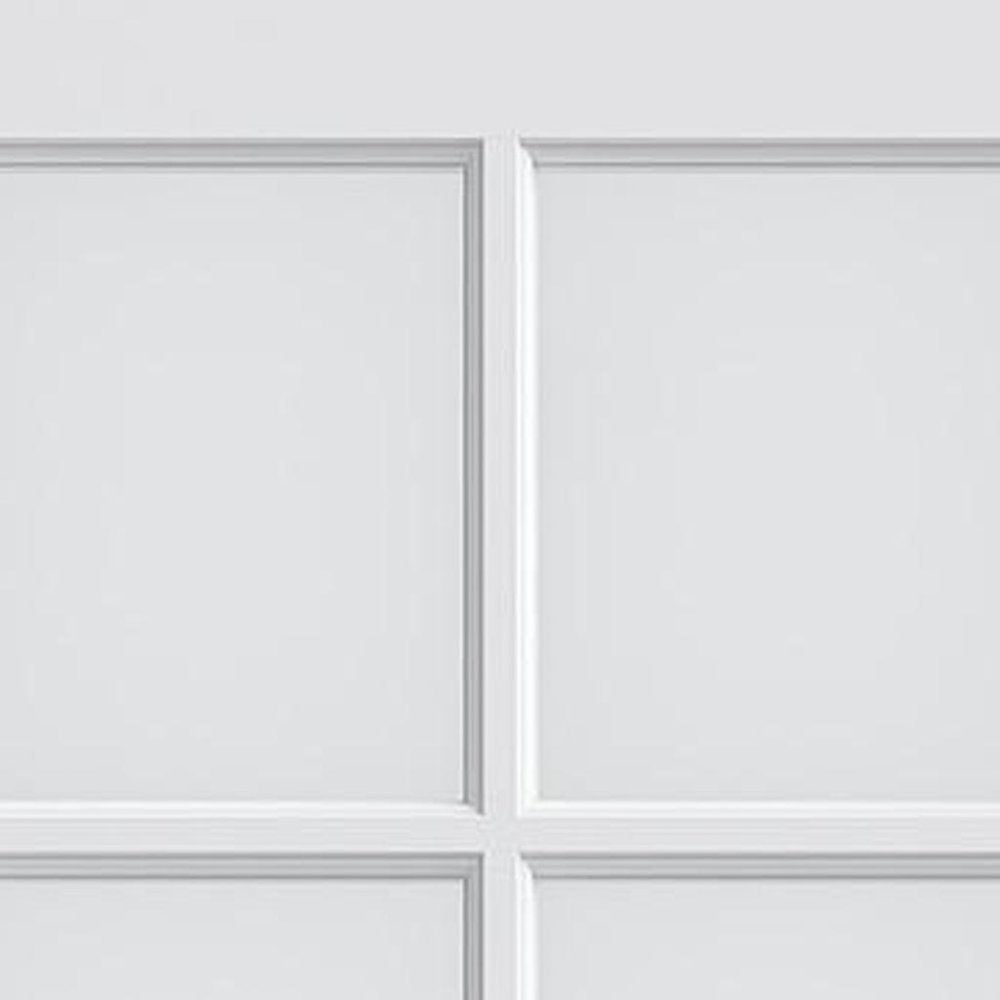 80" X 30" White Wood And Glass Slab Door HomeRoots
