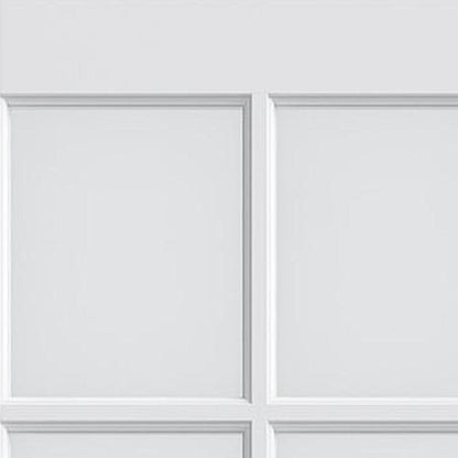 80" X 32" White Wood And Glass Slab Door HomeRoots