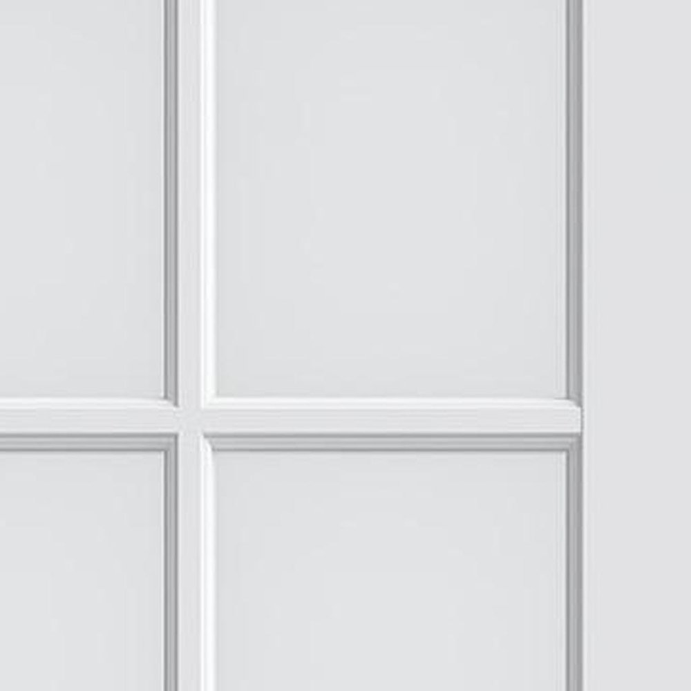96" X 24" White Wood And Glass Slab Door HomeRoots
