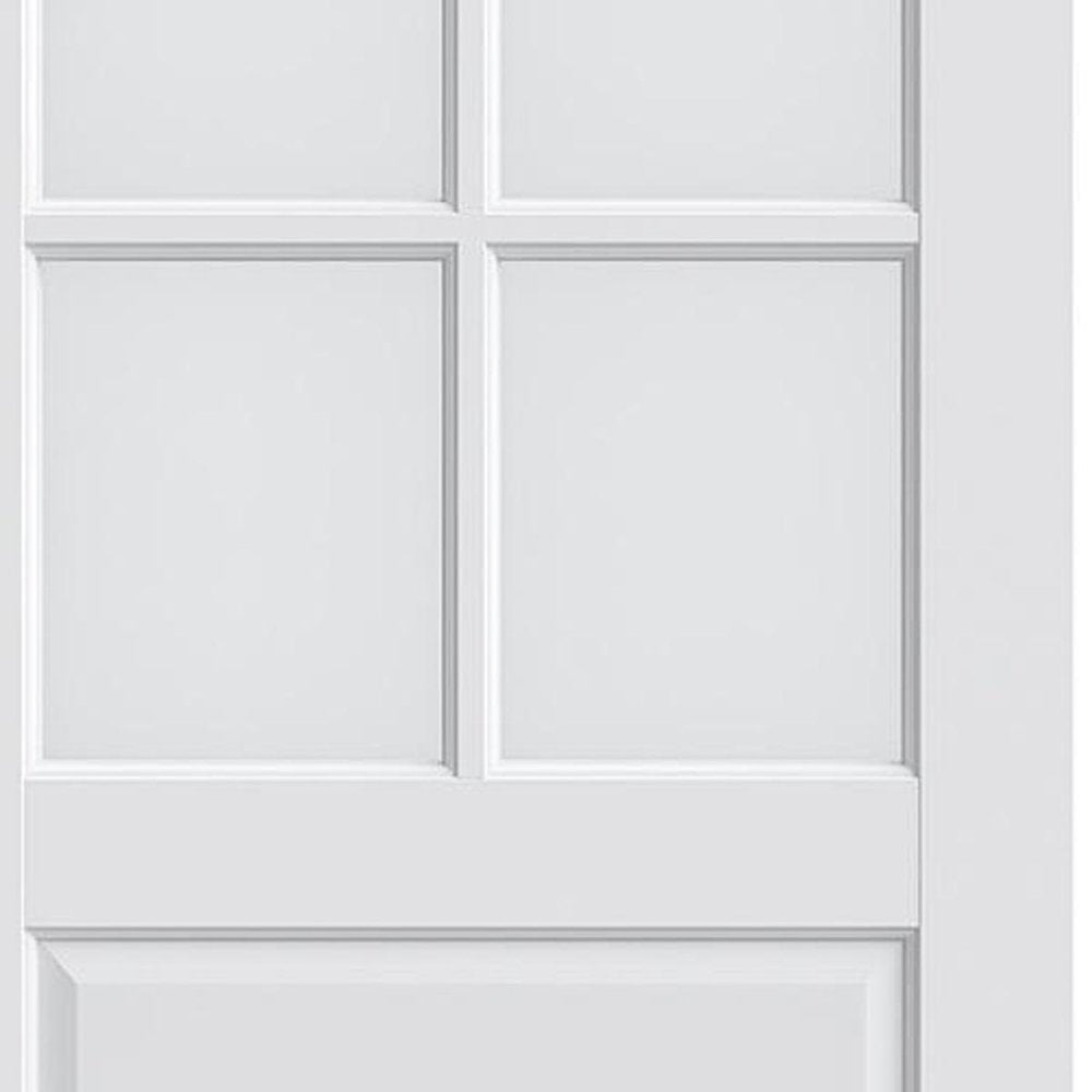 96" X 24" White Wood And Glass Slab Door HomeRoots