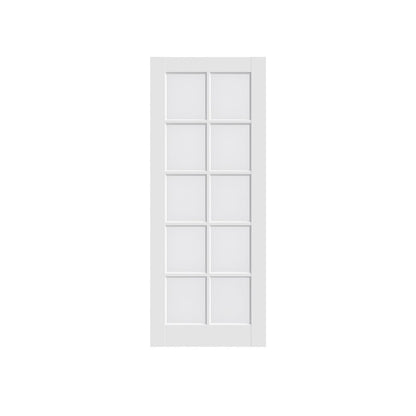 80" X 24" White Glass French Doors HomeRoots