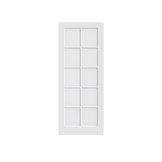80" X 24" White Glass French Doors HomeRoots