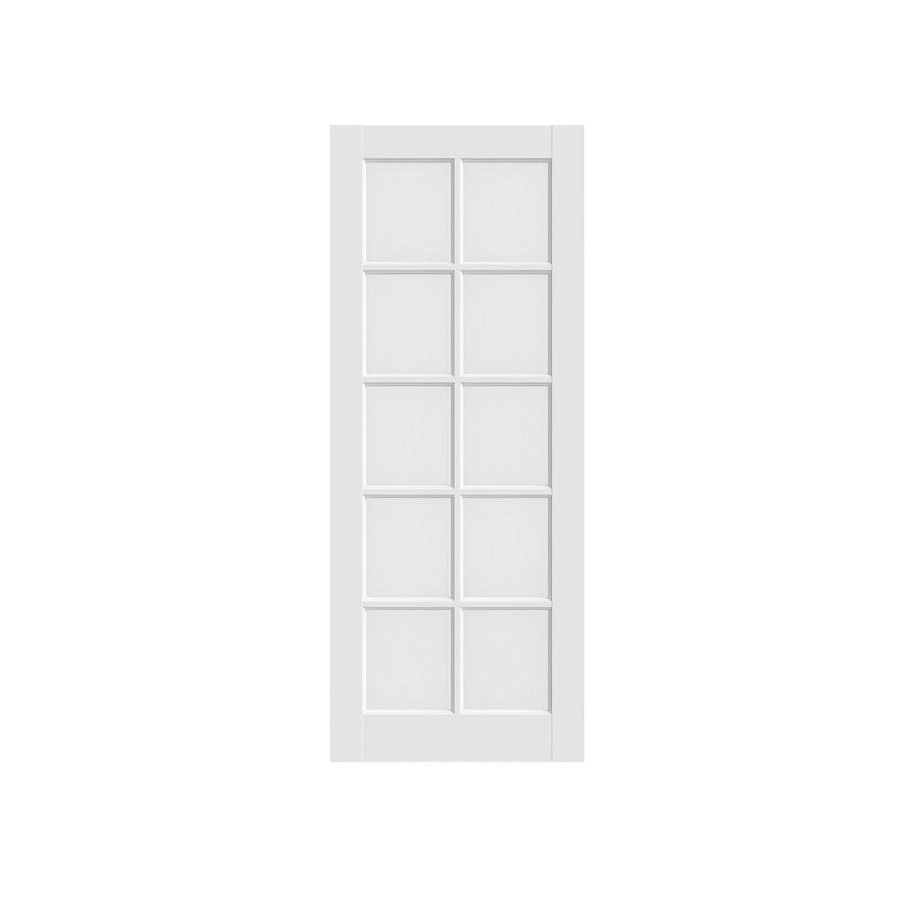 80" X 28" White Glass French Doors HomeRoots