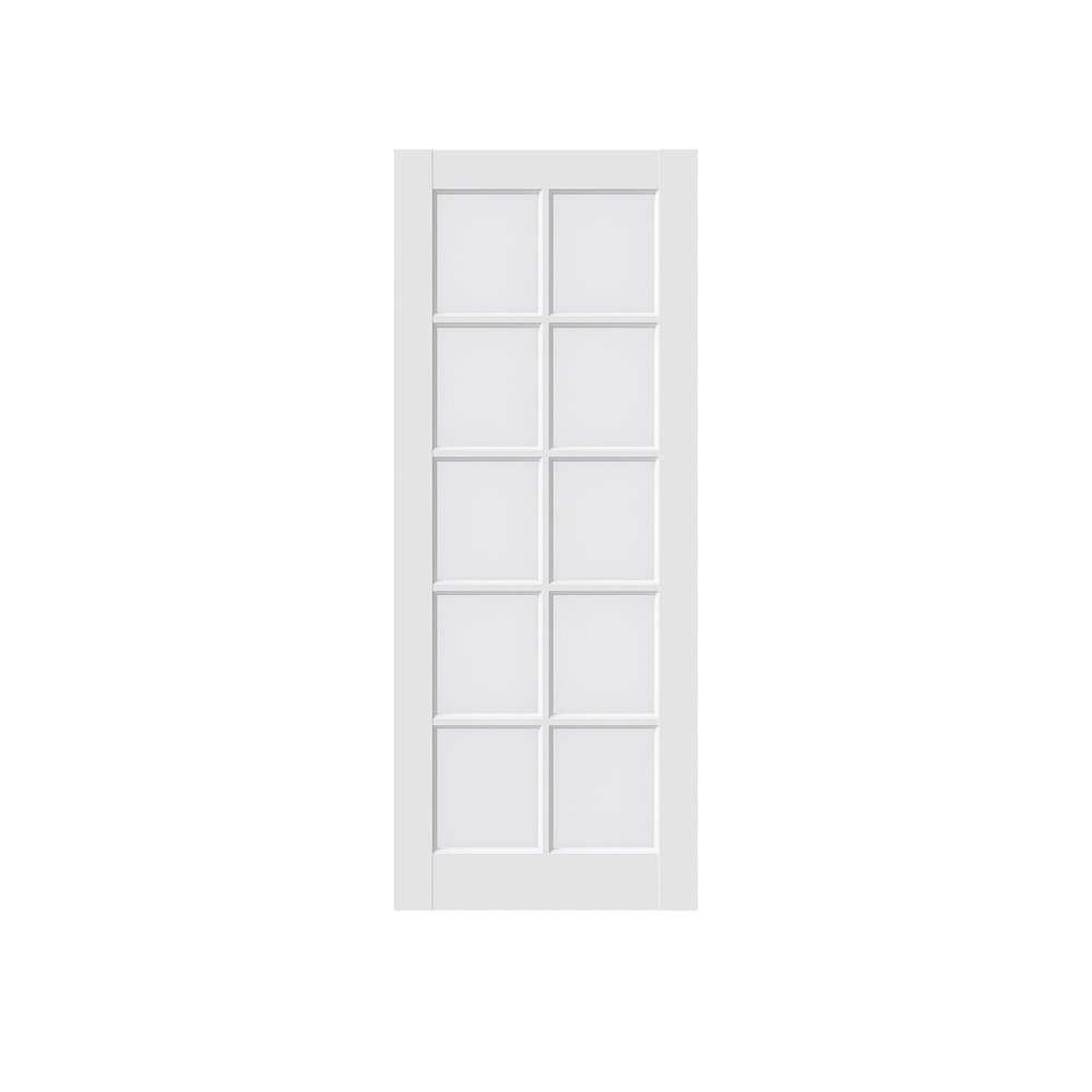 80" X 28" White Glass French Doors HomeRoots