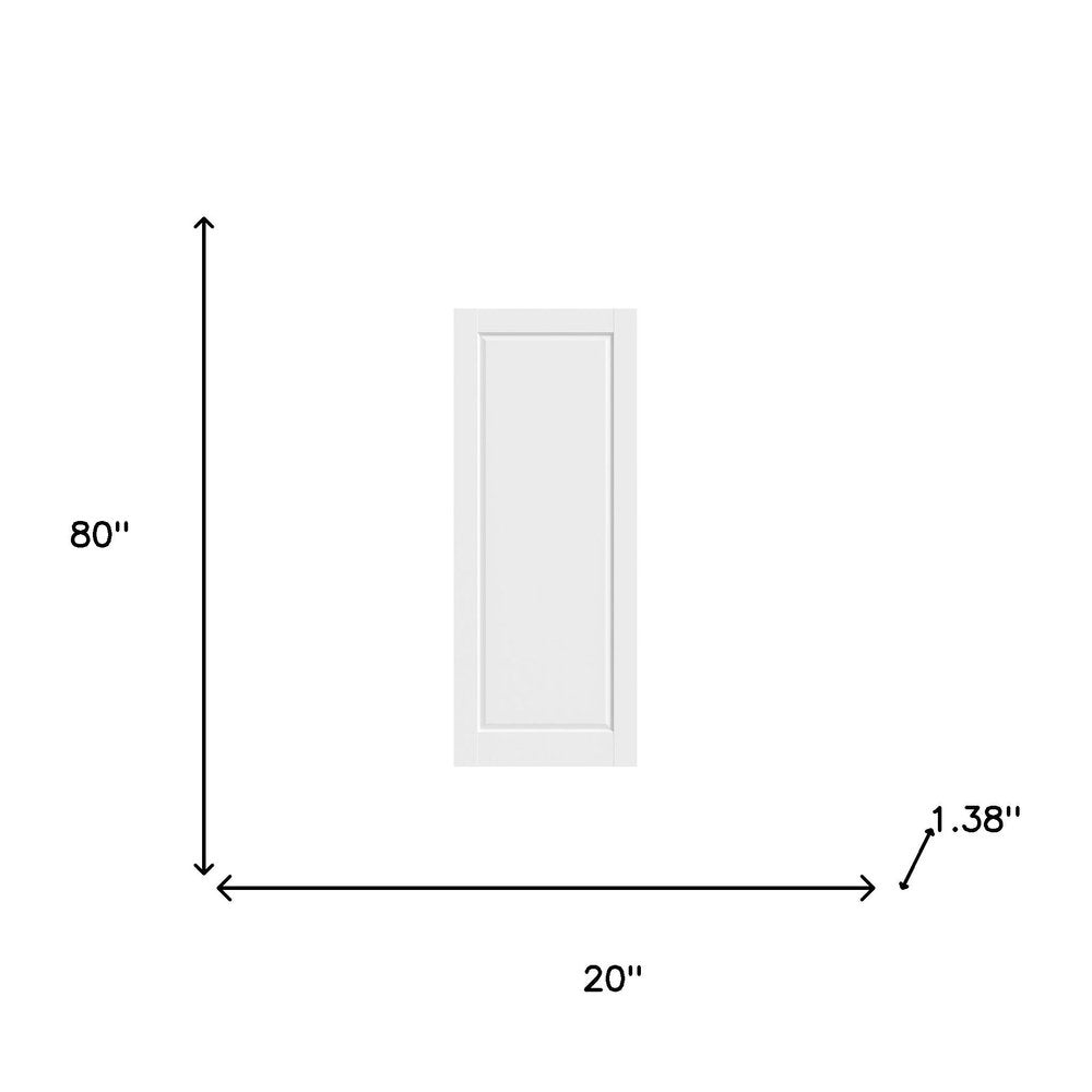 80" X 20" White Wood Slab Door — view 7