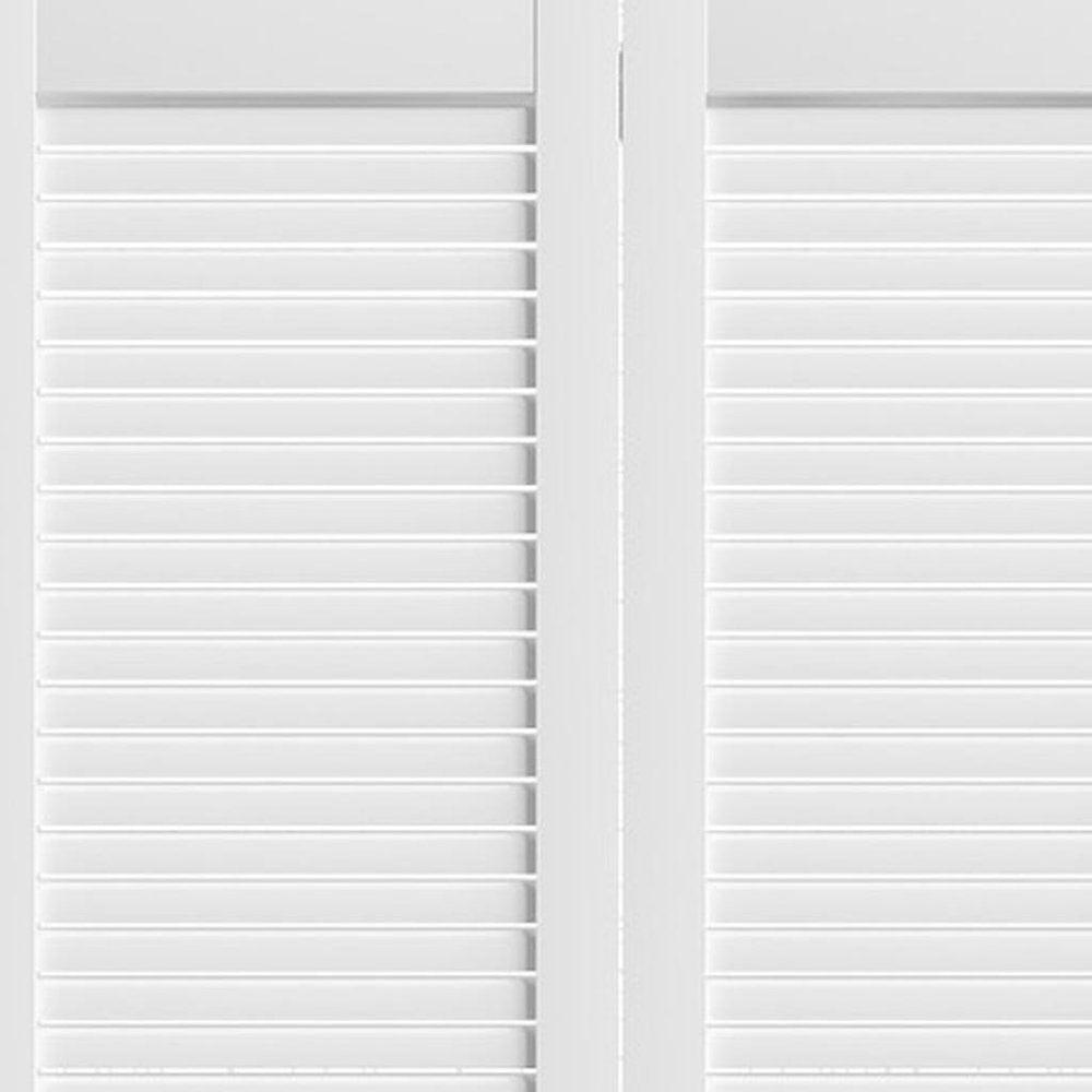 Set Of Two 78" X 30" White Wood Bi-Fold Door — view 4