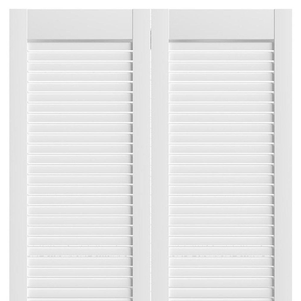 Set Of Two 78" X 30" White Wood Bi-Fold Door — view 5