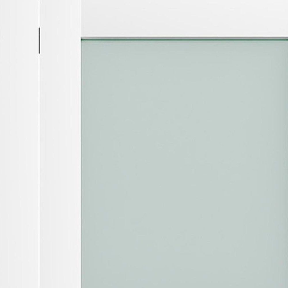 Set Of Two 78" X 32" White Glass Bi-Fold Door — view 3