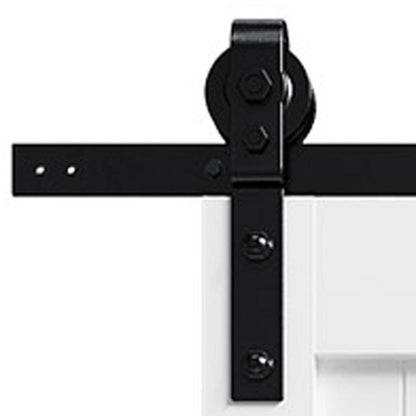Set Of Two 84" X 36" White Wood Bi-Fold Door