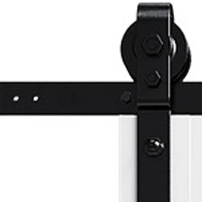 Set Of Two 84" X 40" White Wood Bi-Fold Door