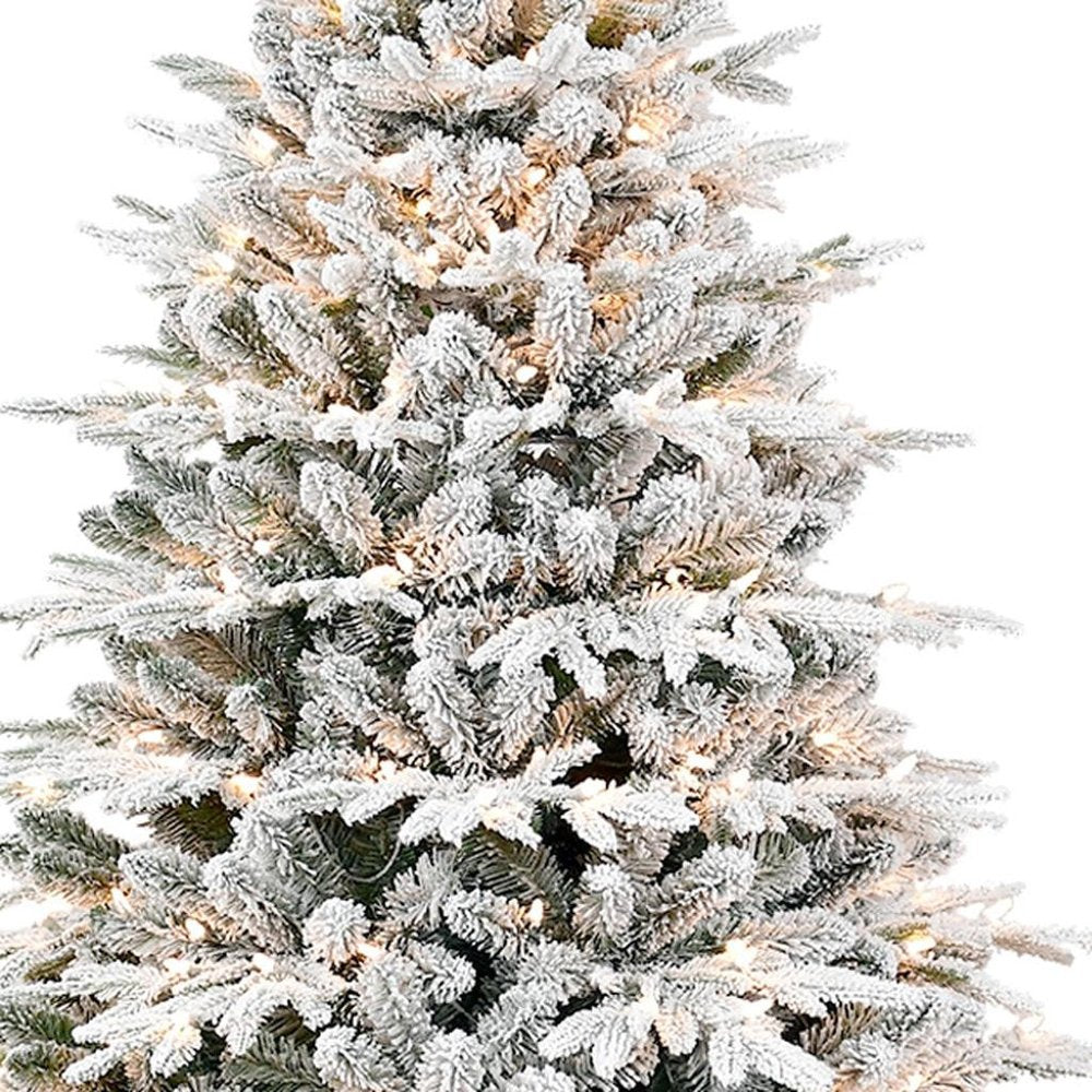 5' White Full Flocked Pine Christmas Tree