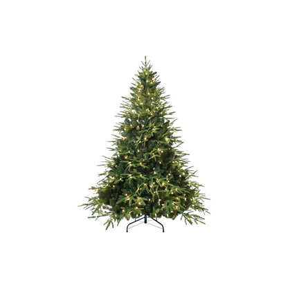 6.5' Pre Lit Full Pine Christmas Tree With Decorations HomeRoots