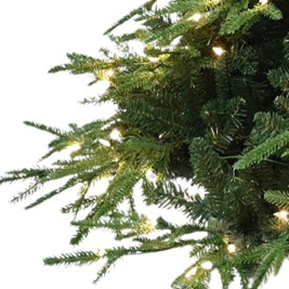 6.5' Pre Lit Full Pine Christmas Tree With Decorations HomeRoots