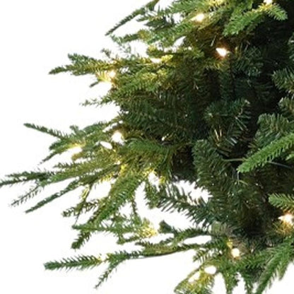 6.5' Pre Lit Full Pine Christmas Tree With Decorations HomeRoots