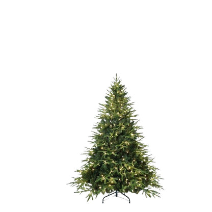 6.5' Pre Lit Full Pine Christmas Tree With Decorations HomeRoots