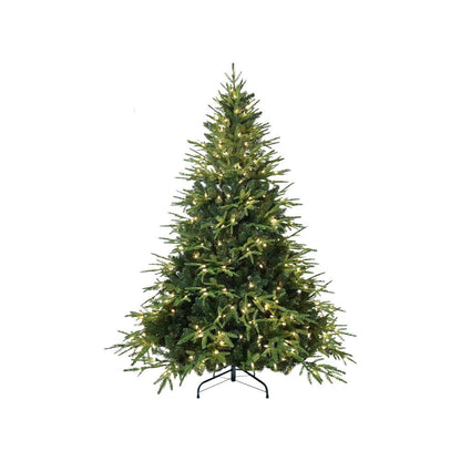 6.5' Pre Lit Full Pine Christmas Tree With Decorations HomeRoots
