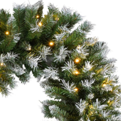 4' White Pre Lit Full Tropical Christmas Tree With Decorations HomeRoots