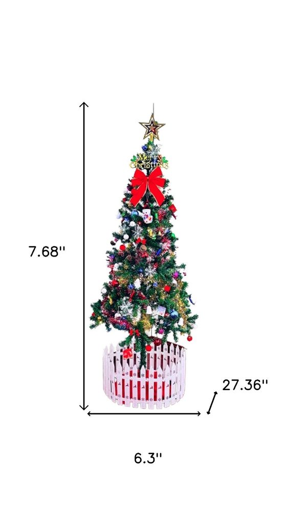 5' Pre Lit Full Tropical Christmas Tree With Decorations HomeRoots