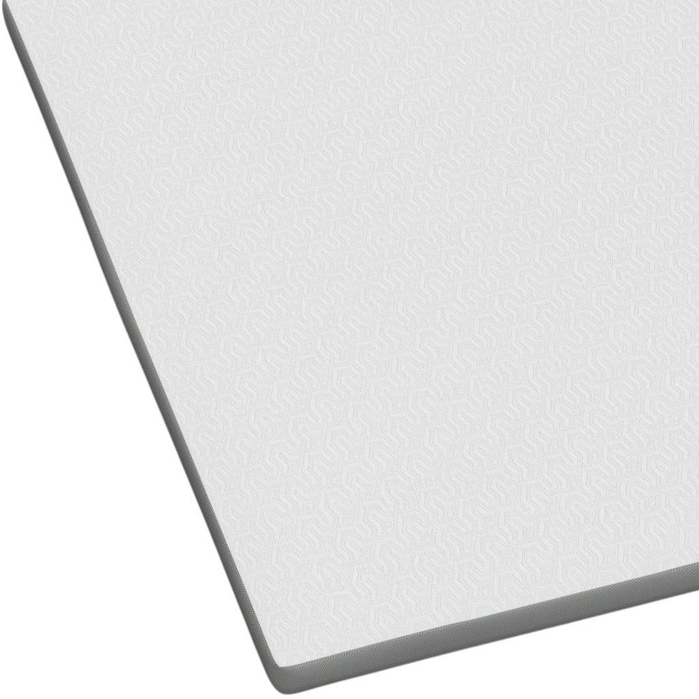 White Gel Memory Foam Cooling Water Resistant Queen Mattress Topper HomeRoots