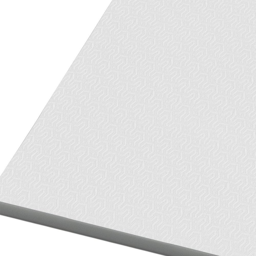 White Gel Memory Foam Cooling Water Resistant Queen Mattress Topper HomeRoots