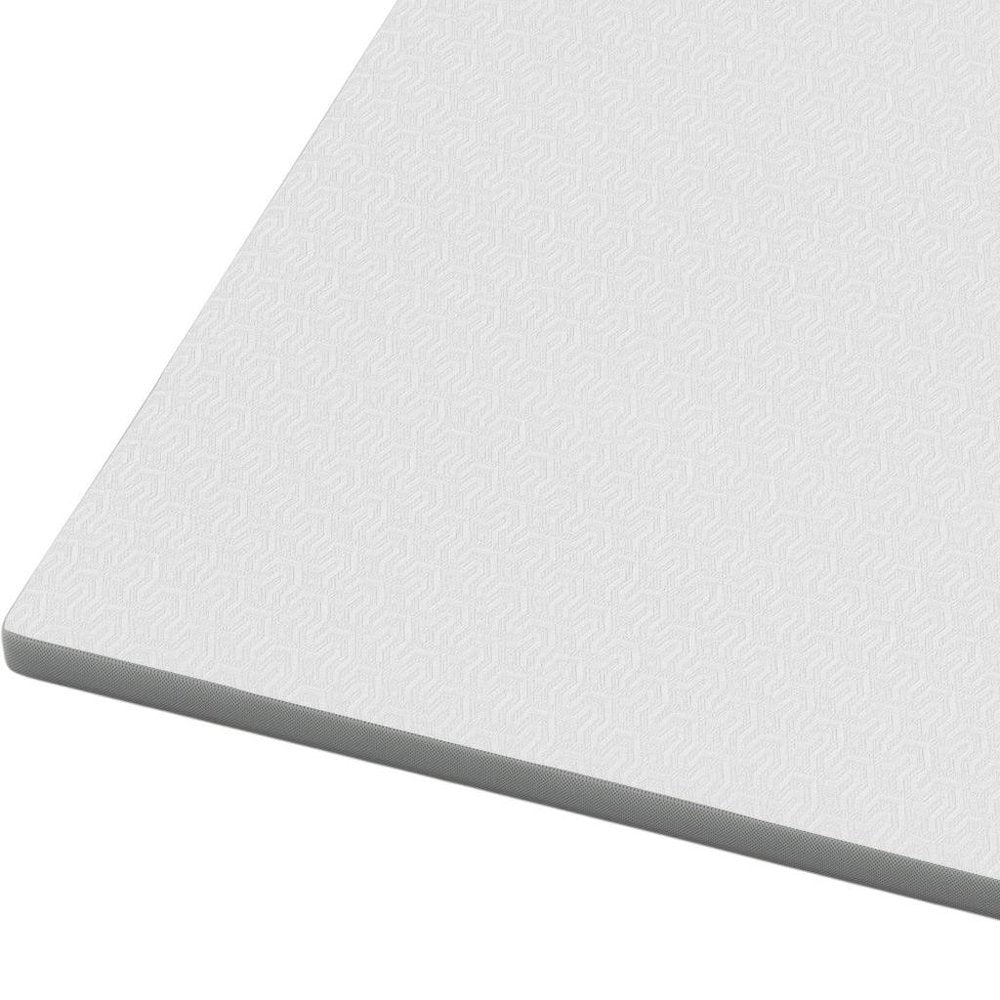 White Gel Memory Foam Cooling Water Resistant Queen Mattress Topper HomeRoots