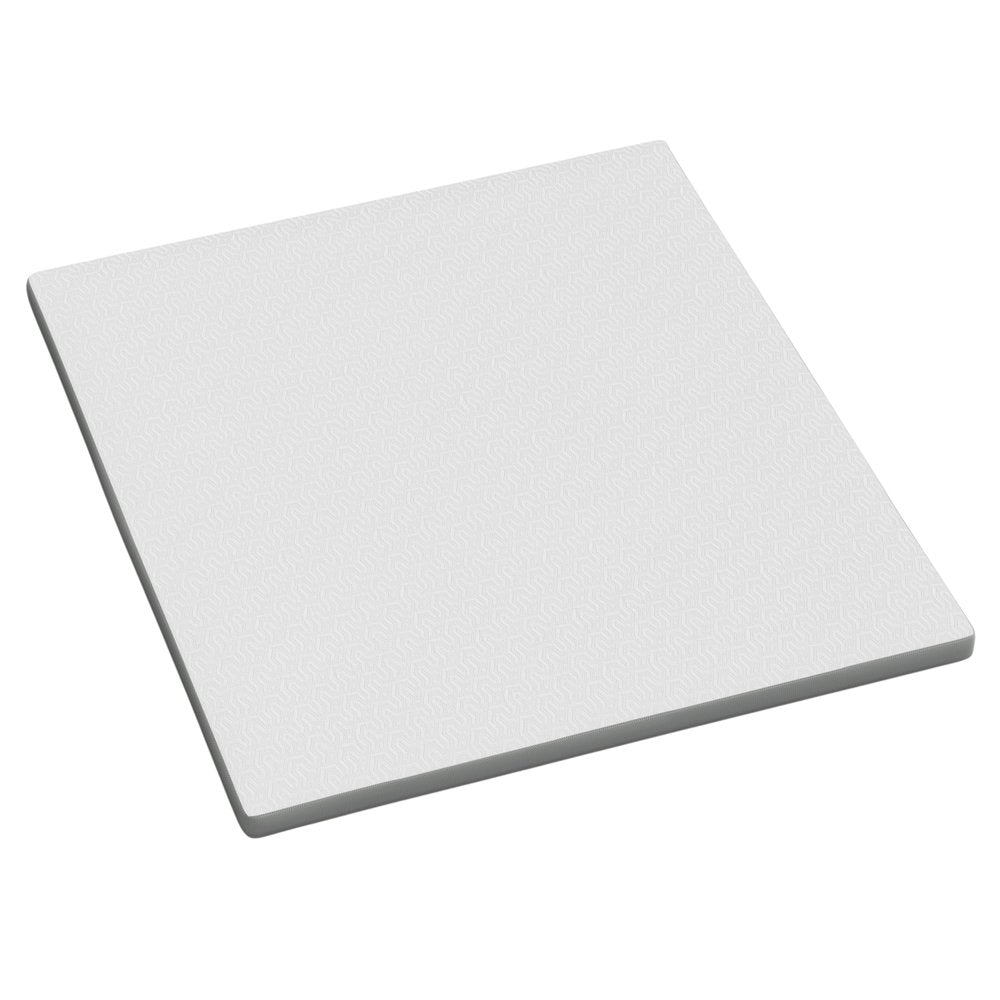 White Gel Memory Foam Cooling Water Resistant Queen Mattress Topper HomeRoots