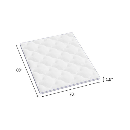2" White Cotton Queen Mattress Topper HomeRoots