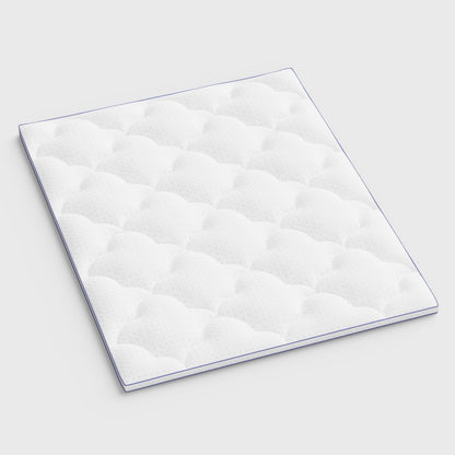 2" White Cotton Queen Mattress Topper HomeRoots
