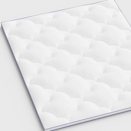 2" White Cotton California King Mattress Topper HomeRoots