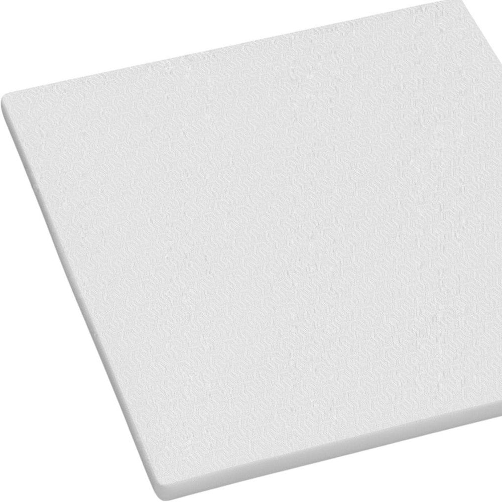 White Gel Memory Foam Cooling Water Resistant Queen Mattress Topper HomeRoots