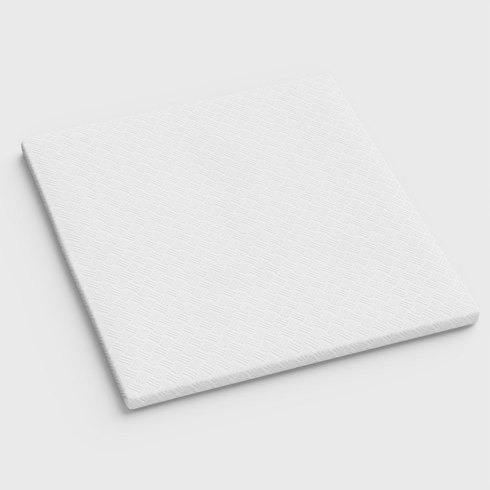 4" White Memory Foam Twin Mattress Topper HomeRoots