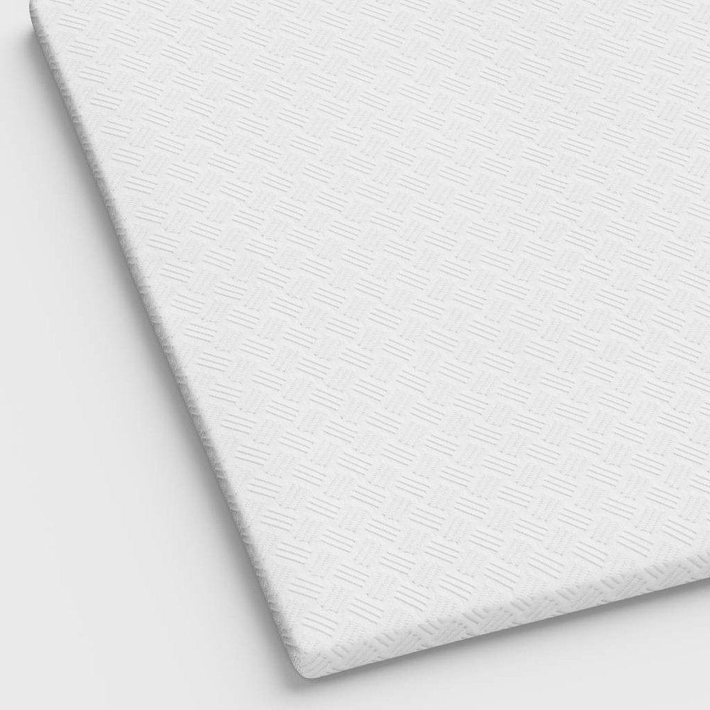 4" White Memory Foam Twin Mattress Topper HomeRoots
