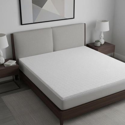 4" White Memory Foam Full Double Mattress Topper