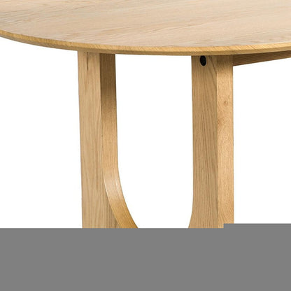 79" Natural Solid Wood Double Pedestal Base Oval Dining Table HomeRoots